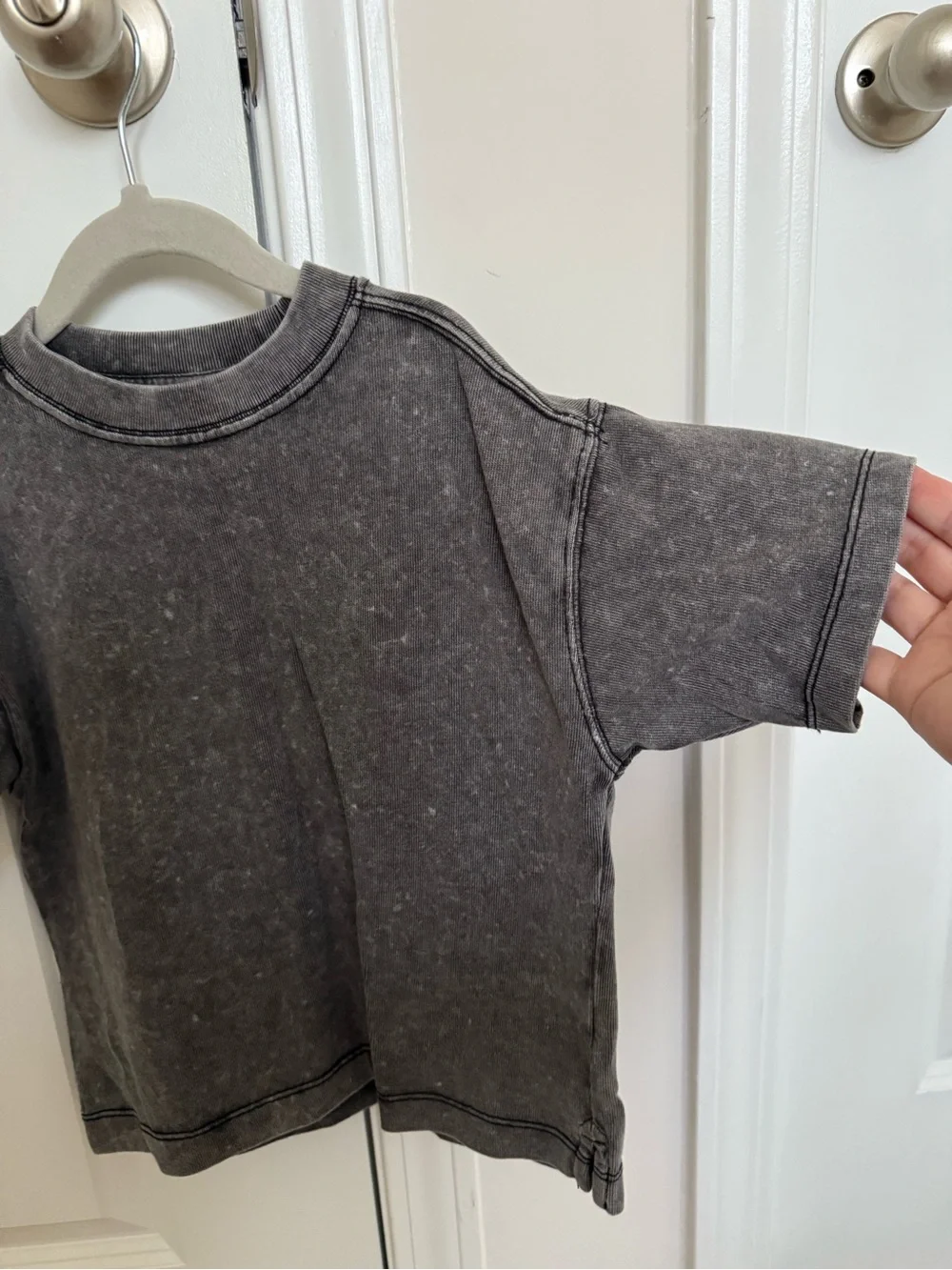 Gap boys size 4-5  Washed Black Short-Sleeve Tee. NWOT